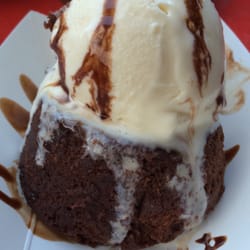 The London Fish & Chippy - Molten lava w/ice cream-2015