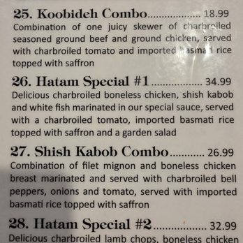Hatam Restaurant - Persian/Iranian Near Me - Anaheim, California