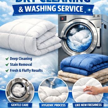 Dry Cleaner - Duvet, comforter & blanket dry cleaning and laundry service. Deep cleaning, Stains removal, fresh fluffy results. - Dry Cleaning Near Me - Kanata, Ontario