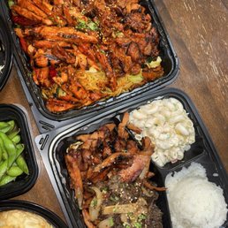 Spicy Thai Chicken Noodle Plate & Honey Chicken Plate Spicy Thai Chicken Noodle Plate & Honey Chicken Plate