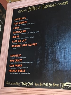 Menu photo 6 Jupiter House Denton, TX