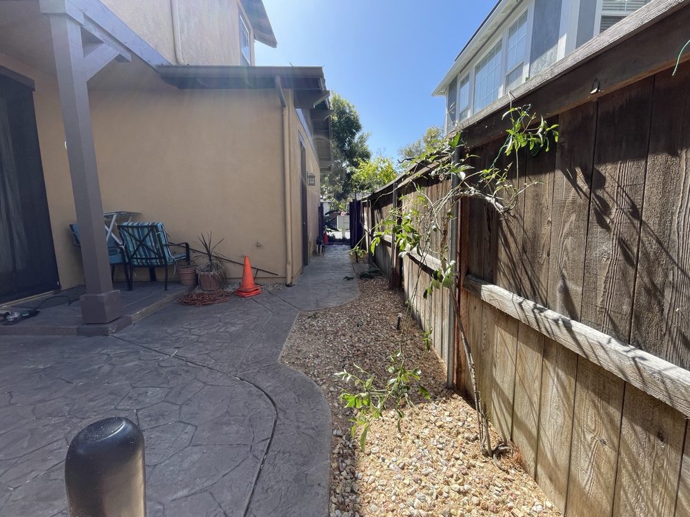 Tree service result at a residential property