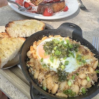 TBB 122 - Beans sausage egg with grilled bread and French toast - Breakfast & Brunch Near Me - Alpharetta, Georgia