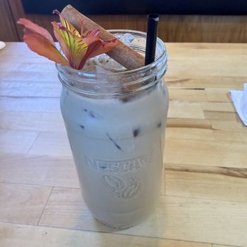 Los Chilaquiles Mexican Breakfast - Canela iced coffee - Mexican Near Me - Reno, Nevada