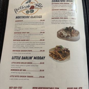 Northside Table - Menu - Southern Near Me - Juneau, Alaska Northside Table - Menu - Southern Near Me - Juneau, Alaska