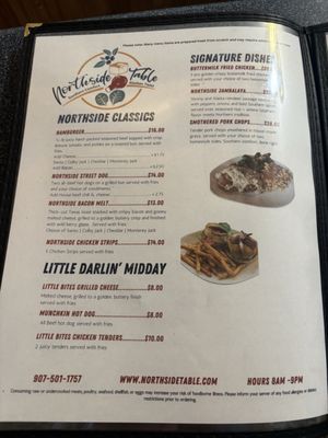 Menu photo 2 Northside Table Juneau, AK Menu photo 2 Northside Table Juneau, AK