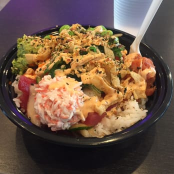 Poki Poke - My poki poke with everything. Main protein was octopus and ahi tuna and spicy tuna - Poke Near Me - Fremont, California Poki Poke - My poki poke with everything. Main protein was octopus and ahi tuna and spicy tuna - Poke Near Me - Fremont, California