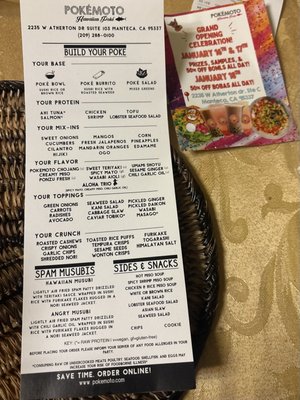 Menu photo 3 Pokemoto Manteca, CA