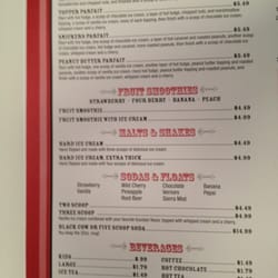 The Parlour of Jackson - Menu