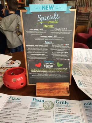 Menu photo 2 Bella Italia Inverness, HLD Menu photo 2 Bella Italia Inverness, HLD