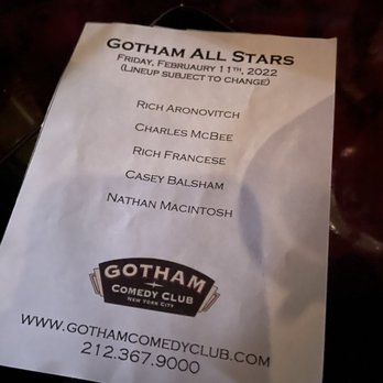 Gotham Comedy Club - Comedy Clubs Near Me - New York, New York Gotham Comedy Club - Comedy Clubs Near Me - New York, New York