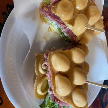 Fresh Roast - Egg Waffle sandwich!!! - Coffee & Tea Near Me - San Gabriel, California Fresh Roast - Egg Waffle sandwich!!! - Coffee & Tea Near Me - San Gabriel, California