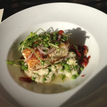 Zelo - Halibut and pea risotto (this was my half. They kindly split the order between our two plates) - Italian Near Me - Minneapolis, Minnesota