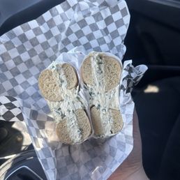 Salt Bagel with Holy Chiver Schmear Salt Bagel with Holy Chiver Schmear