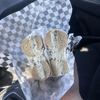 Bernstein's Bagels - Salt Bagel with Holy Chiver Schmear - Bagels Near Me - Portland, Oregon Bernstein's Bagels - Salt Bagel with Holy Chiver Schmear - Bagels Near Me - Portland, Oregon