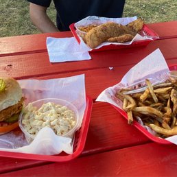 Chicken sandwich, fish fry, and chicken tenders