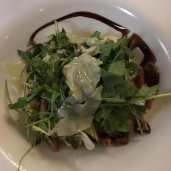 Bistro Z - Fresh pasta purses stuffed with caramelized onions and topped with shaved cheese and balsamic sauce - New American Near Me - Tarrytown, New York