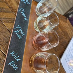 Kerry Hill Winery - White and rose flight. Daughter's fav was dragonfly rose.