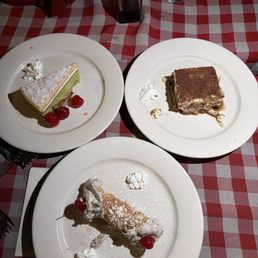 Desert - Mama made Tiramisu, fresh cannoli, pistachio cake!!!