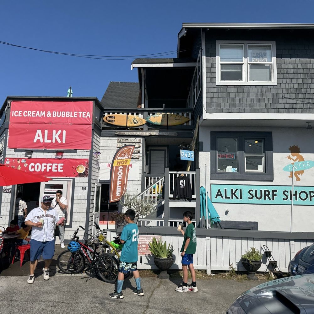 Alki Ice Cream & Bubble Tea - Outside - Bubble Tea Near Me - Seattle, Washington Alki Ice Cream & Bubble Tea - Outside - Bubble Tea Near Me - Seattle, Washington