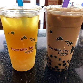 Coffee or Tea? - Mango iced green tea with lychee jelly, and a Momi iced coffee. - Coffee & Tea Near Me - Honolulu, Hawaii Coffee or Tea? - Mango iced green tea with lychee jelly, and a Momi iced coffee. - Coffee & Tea Near Me - Honolulu, Hawaii