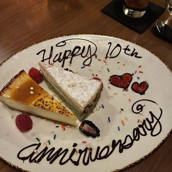 Corner Restaurant - crème brûlée cheesecake and pistachio sponge cake - Bars Near Me - Austin, Texas Corner Restaurant - crème brûlée cheesecake and pistachio sponge cake - Bars Near Me - Austin, Texas