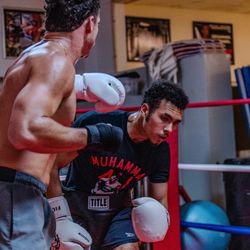 Valhalla MMA - Member working on Boxing.