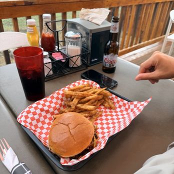 Little Fork in the Road Cafe - Pulled pork sandwich - Cafes Near Me - Greer, Arizona Little Fork in the Road Cafe - Pulled pork sandwich - Cafes Near Me - Greer, Arizona