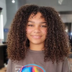 Curls And Blondes by Jacquie - Her first haircut ever, and it was a curly cut!