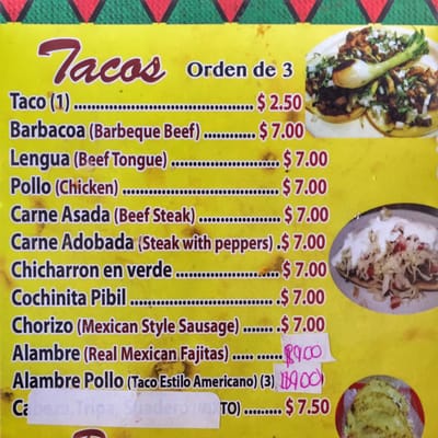 Menu photo 7 Taco Corner No 2 Thomasville, NC Menu photo 7 Taco Corner No 2 Thomasville, NC