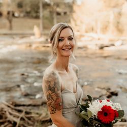 The Dam Salon - Me on my wedding day.