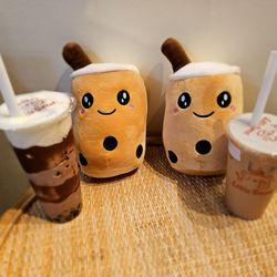 Little Sweet - @Little Sweet; 5/8/2024.Ovaltine Boba Drink 4me, 50%.,& Milk Tea Reg Drink fr Hubby David. Ty Yeobo David! Those Boba plushieS R theirs! LOL