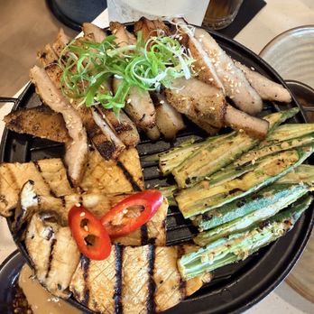Tam Tam - Grilled pork jowl with fermented tofu sauce, okra and mushroom - Vietnamese Near Me - Falls Church, Virginia Tam Tam - Grilled pork jowl with fermented tofu sauce, okra and mushroom - Vietnamese Near Me - Falls Church, Virginia