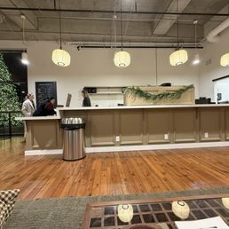 Inside front counter