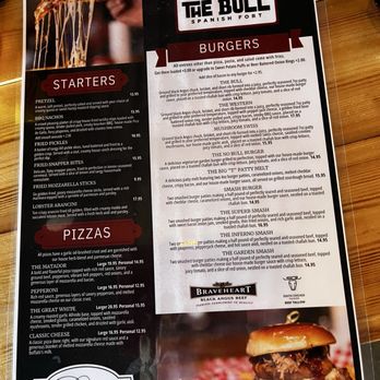 The Bull - New menu - Bars Near Me - Spanish Fort, Alabama The Bull - New menu - Bars Near Me - Spanish Fort, Alabama