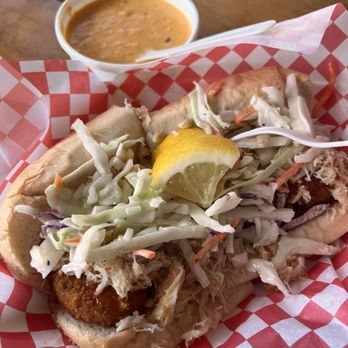 Tracy's King Crab Shack - Crab cake roll and crab bisque - Bars Near Me - Juneau, Alaska Tracy's King Crab Shack - Crab cake roll and crab bisque - Bars Near Me - Juneau, Alaska