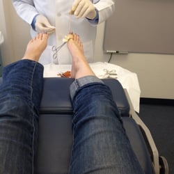 Anthony Hoffman, DPM - Dropping acid. No, not that kind, the kind that keeps the nail from regrowing. Also, that's iodine, not blood ;)