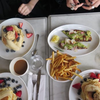 Five Leaves - Pancakes and avocado toast is the best. My advice is to share the two dishes for a prefect brekkie/brunch/lunch. - New American Near Me - Brooklyn, New York Five Leaves - Pancakes and avocado toast is the best. My advice is to share the two dishes for a prefect brekkie/brunch/lunch. - New American Near Me - Brooklyn, New York