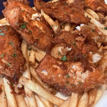 Brickside Grille & Tap - Minnesota Fish and Sticks so good - Cocktail Bars Near Me - Delano, Minnesota