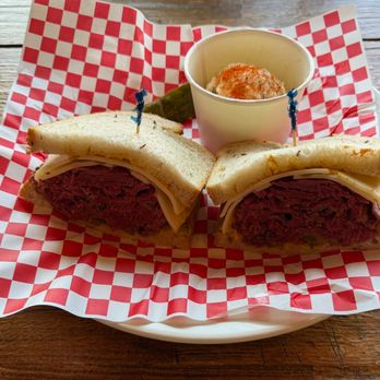 Tony's Bar & Deli - Reuben sandwich with pastrami and side of potato salad - Delis Near Me - Placentia, California