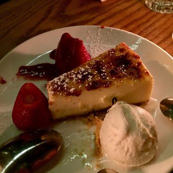 Aria Hell's Kitchen - Ricotta cheesecake with creme brûlée. - Italian Near Me - New York, New York