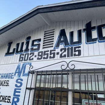 Luis Automotive Repair - His new sign out front! - Auto Repair Near Me - Phoenix, Arizona Luis Automotive Repair - His new sign out front! - Auto Repair Near Me - Phoenix, Arizona