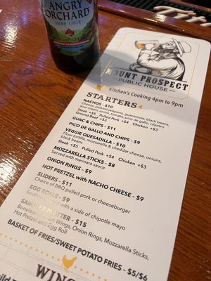 Menu photo 7 Mount Prospect Public House Mount Prospect, IL