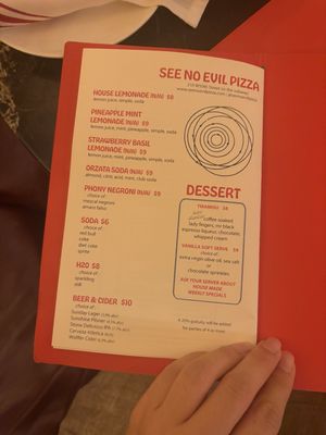 Menu photo 2 See No Evil Pizza New York, NY Menu photo 2 See No Evil Pizza New York, NY