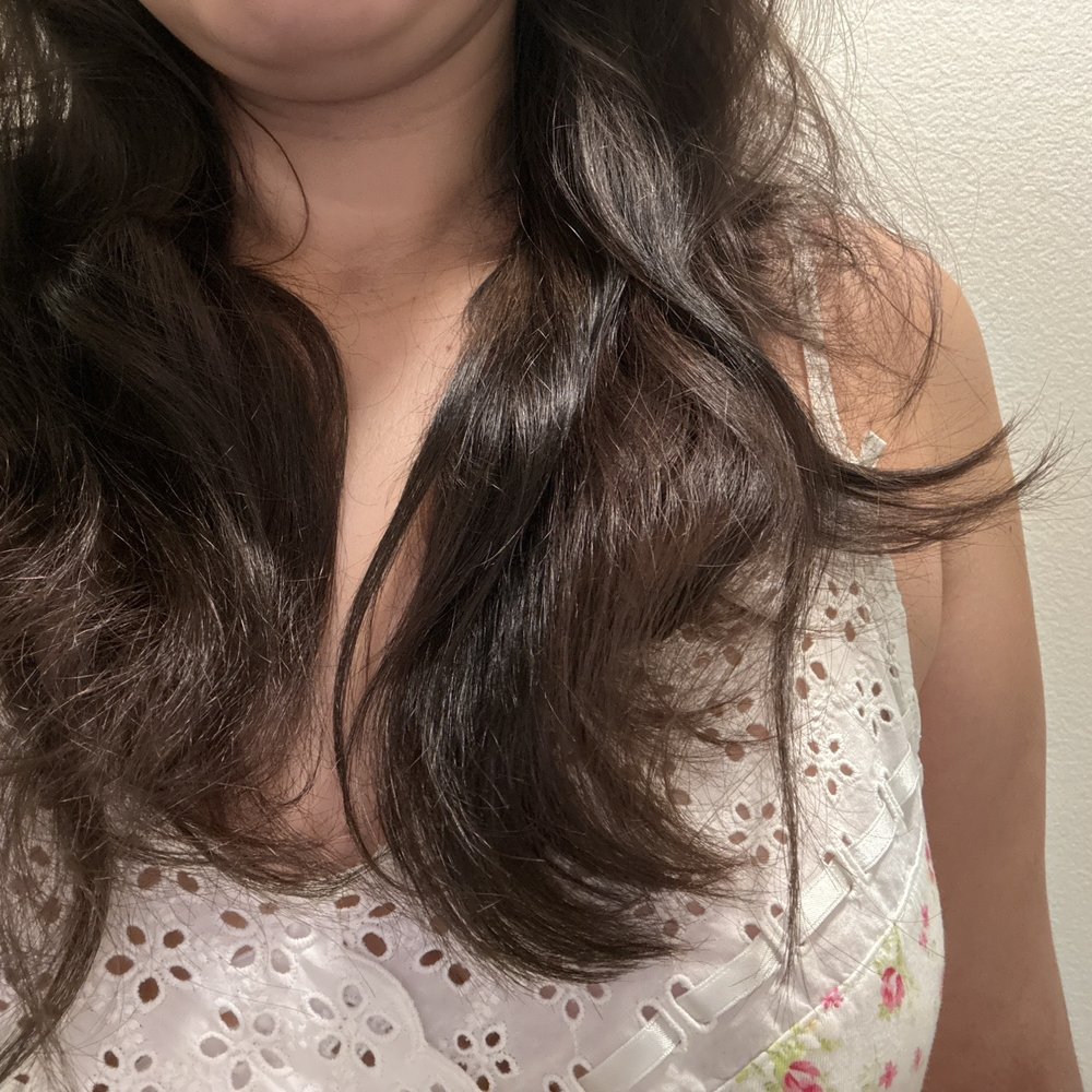 She mentioned part of my hair didn't pick up the color-yet she didn't do anything to fix it. She just said "it's like a peek a boo" She mentioned part of my hair didn't pick up the color-yet she didn't do anything to fix it. She just said "it's like a peek a boo"