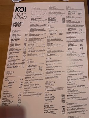 Menu photo 5 Koi Sushi & Thai Franklin, TN