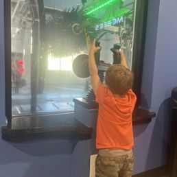 Kids can come inside and help "rinse" the cars!
