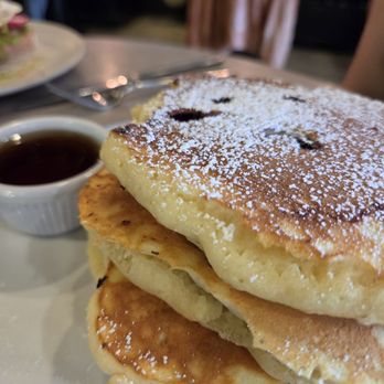 Bite Food & Coffee - Closeup of the Blueberry Pancakes. - Coffee & Tea Near Me - Hackensack, New Jersey