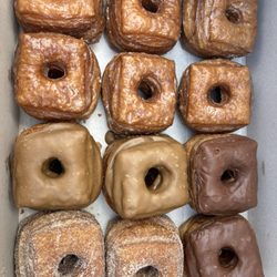 Dozen cronuts - glazed, maple, chocolate, cinnamon