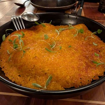 Twelvemonth - Not Paella brassicas, broccoli mayo, romesco sauce, socarrat (gf) $28 - Vegan Near Me - Burlingame, California Twelvemonth - Not Paella brassicas, broccoli mayo, romesco sauce, socarrat (gf) $28 - Vegan Near Me - Burlingame, California